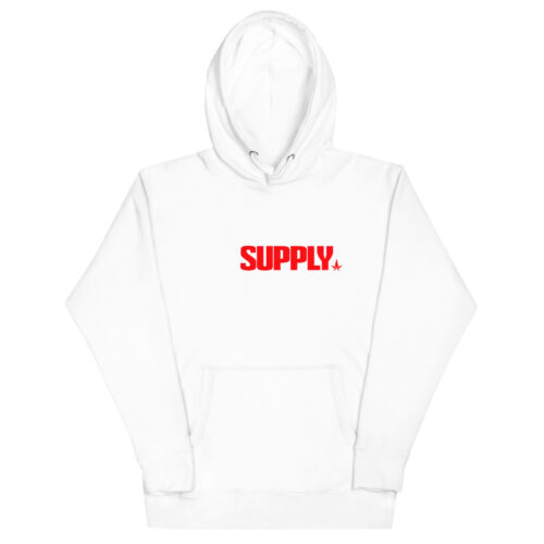 SUPPLY Chain White Unisex Hoodie